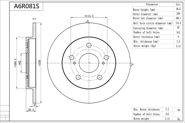 A6R081S