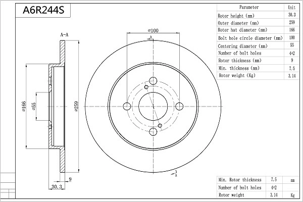 A6R244S