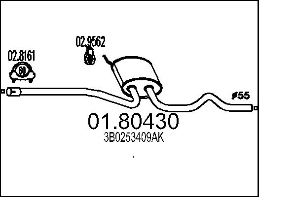 3B0 253 409AK