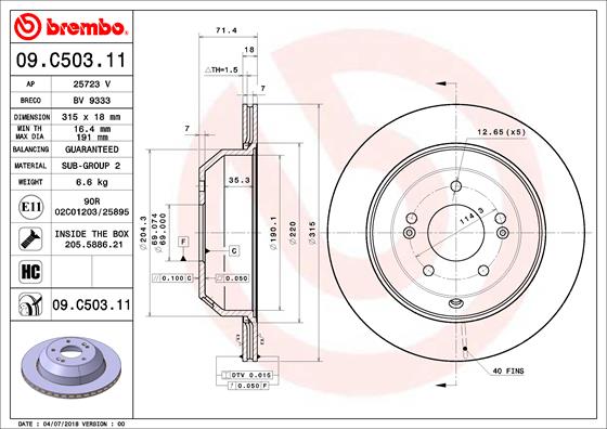 25723 V