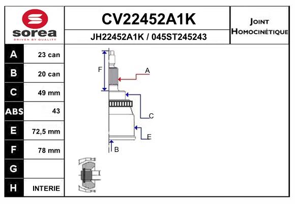 CV22452A1K