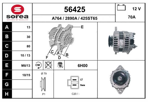 56425