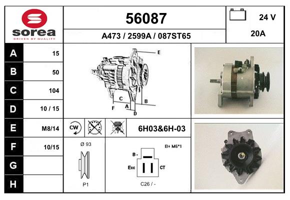 56087