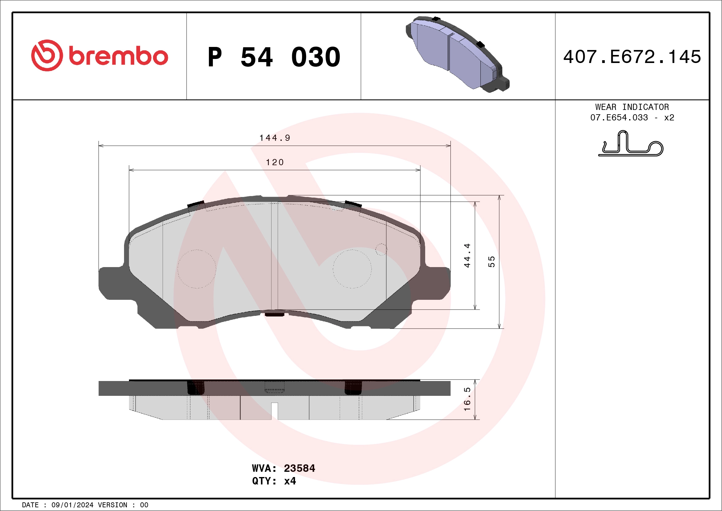 P 54 030X