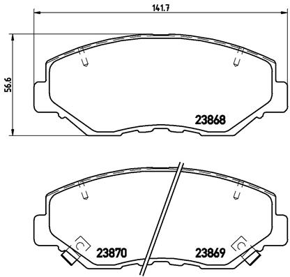 Тор Кол Диск передн.*BREMBO* HONDA ACCORD VII |--->P28035 / TRW->GDB3325