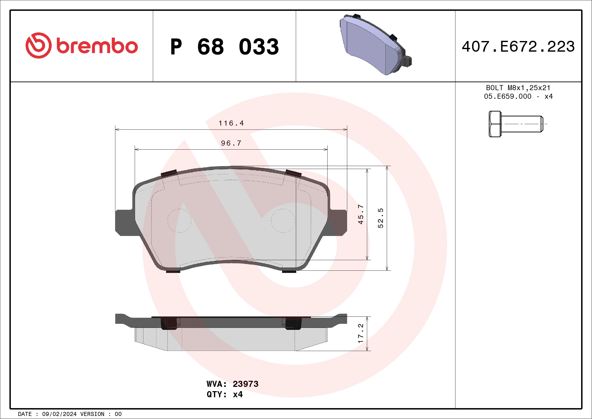P 68 033X