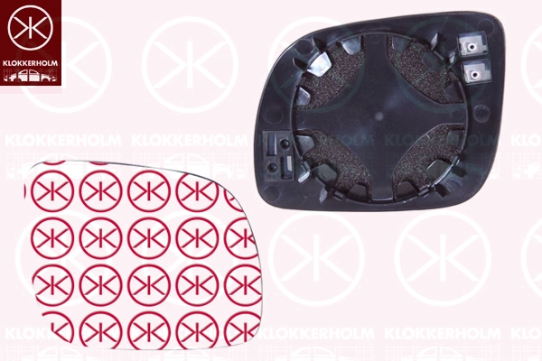 Зеркальное стекло, наружное зеркало (R) *KLOKKER* SKODA OCTAVIA I | 75141064 / 6102-43-004370P